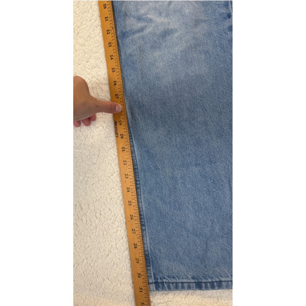 Cernucci Mens Light Wash Blue Straight Leg Relaxed Fit Baggy Denim Jeans Size 30 - Picture 5 of 11